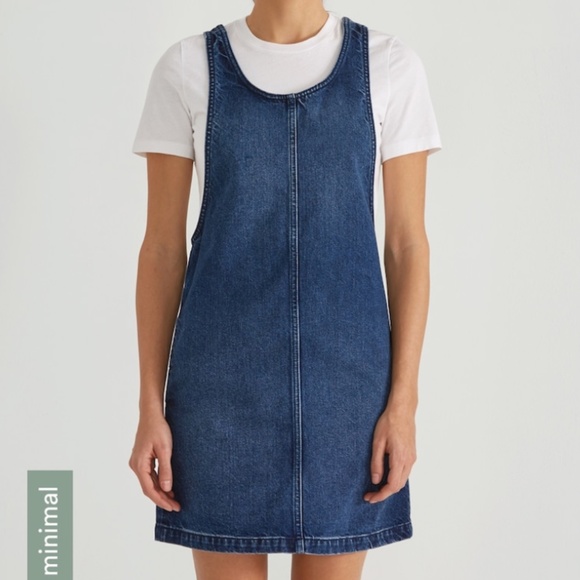 Denim pinafore dress- Frank and oak - Picture 1 of 5